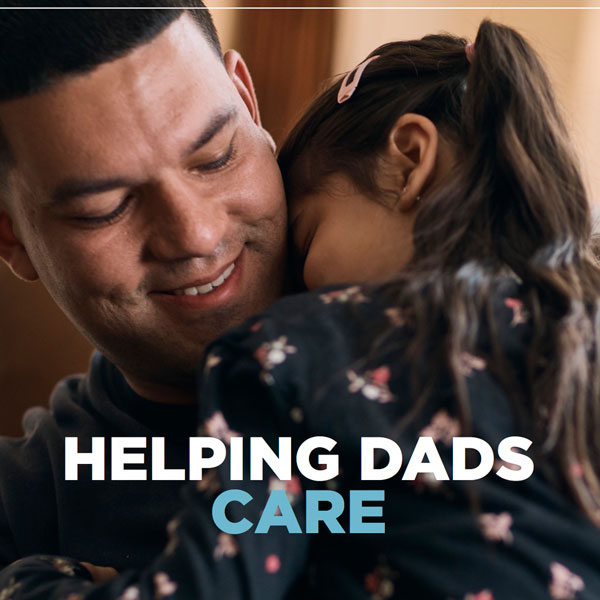 "Helping Dads Care" report cover