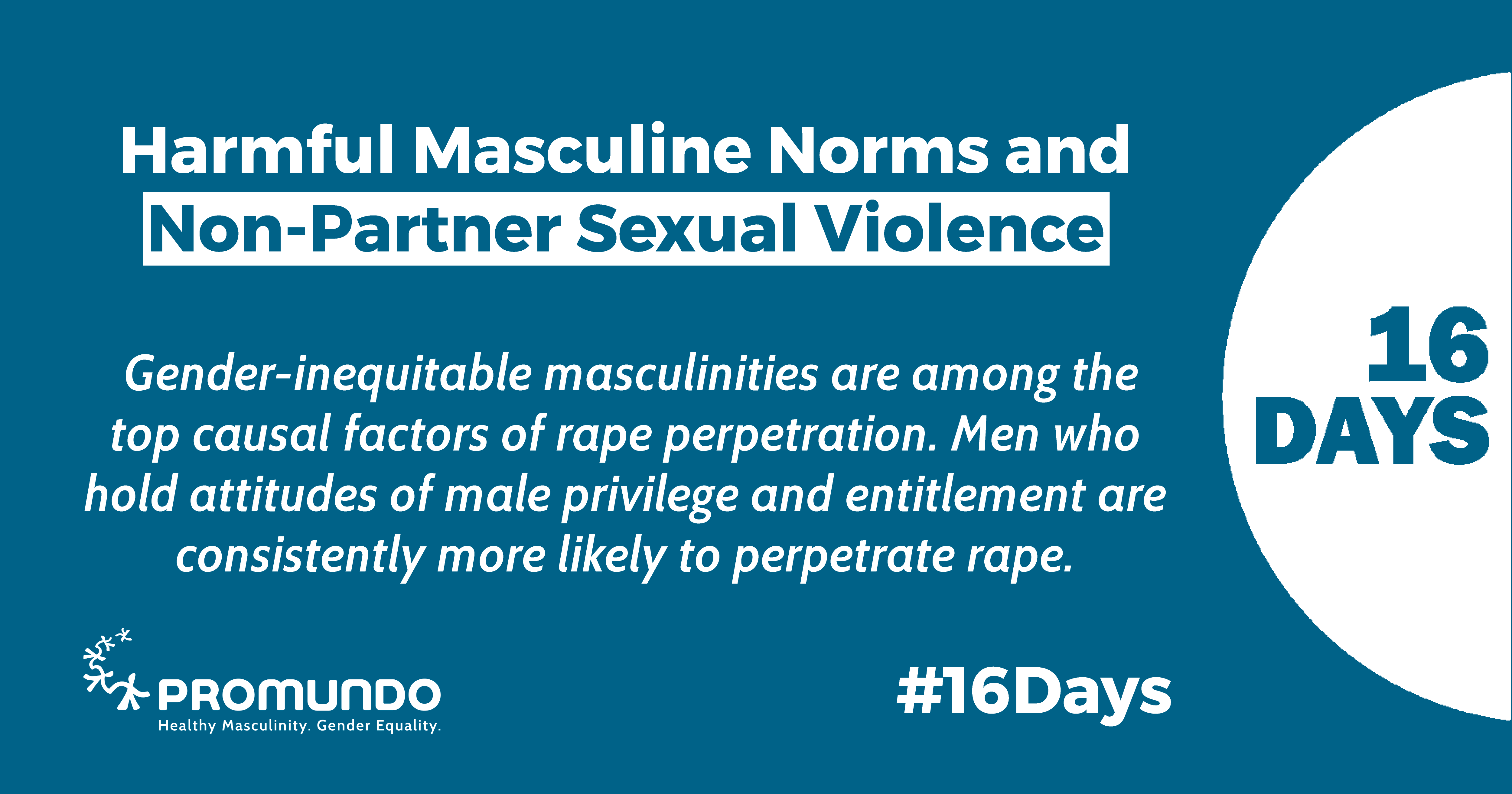 Making The Connections Harmful Masculine Norms And Non Partner Sexual Violence Equimundo